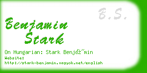 benjamin stark business card